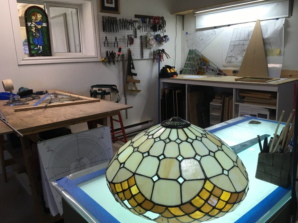 Spring Green and Peepers Singing! Rose Window Stained Glass